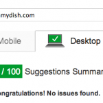Ohmydish page speed insights 100.100