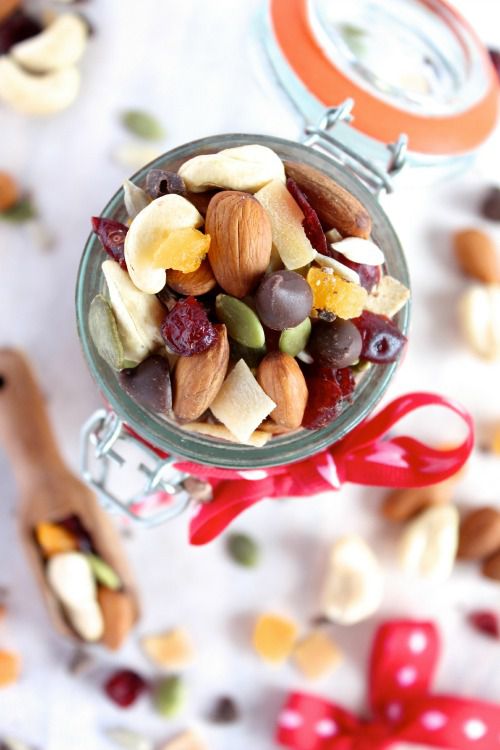 Healthy homemade trail mix