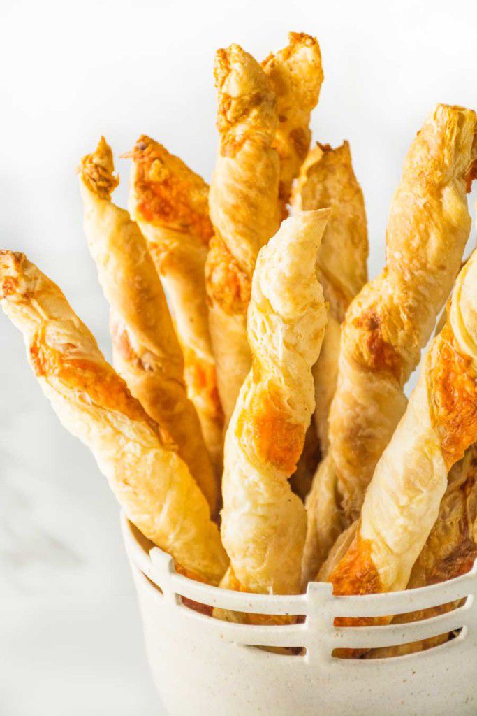 Cheddar chipotle cheese straws