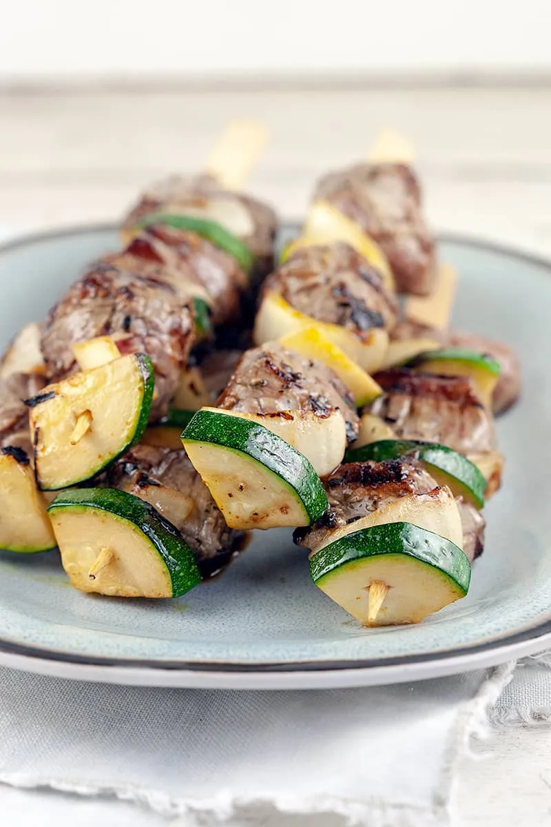 Bavette skewer from the grill