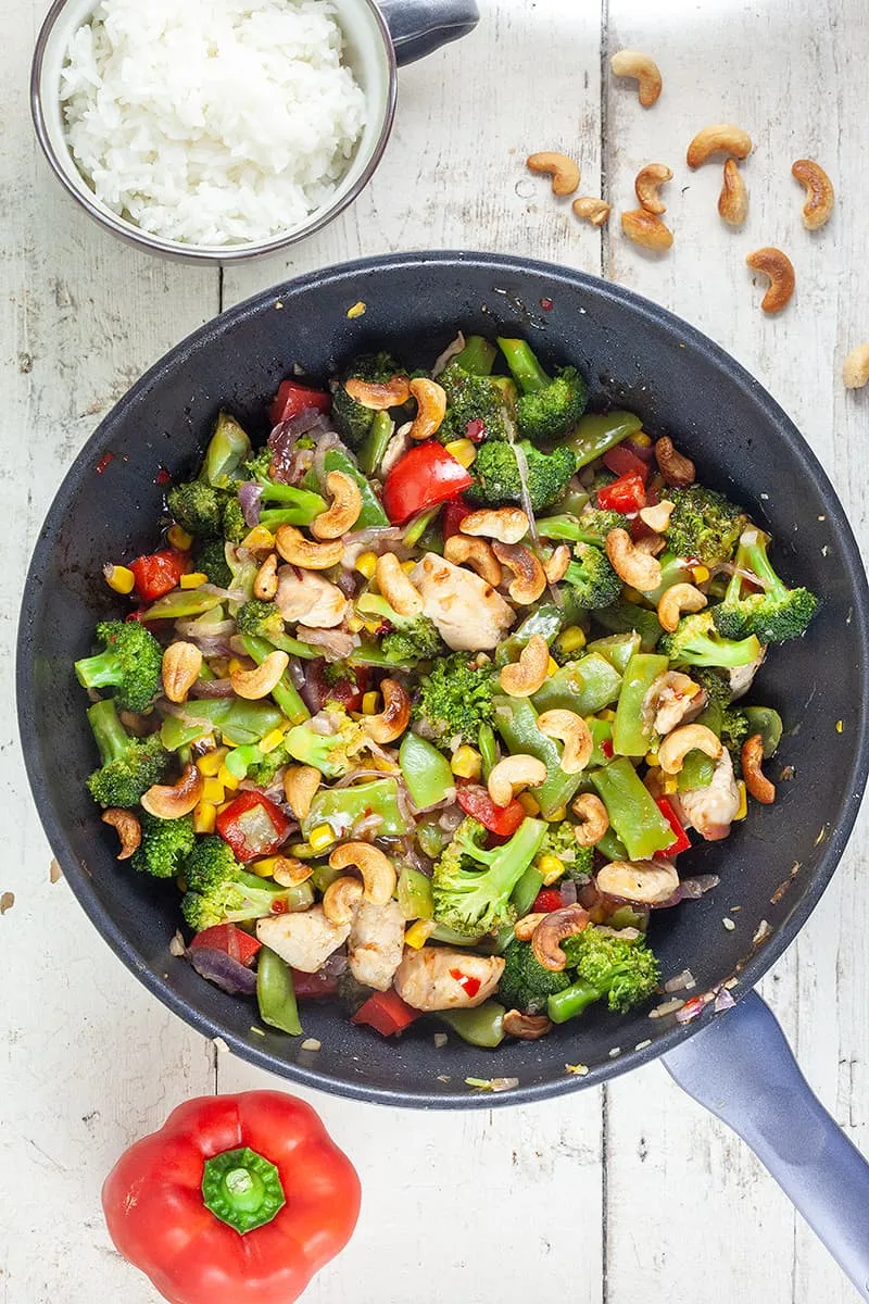 Chicken and broccoli stir fry