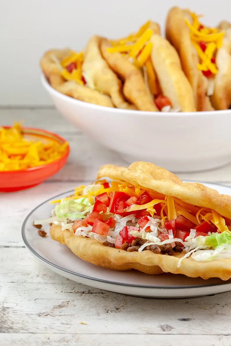 Ground beef chalupas