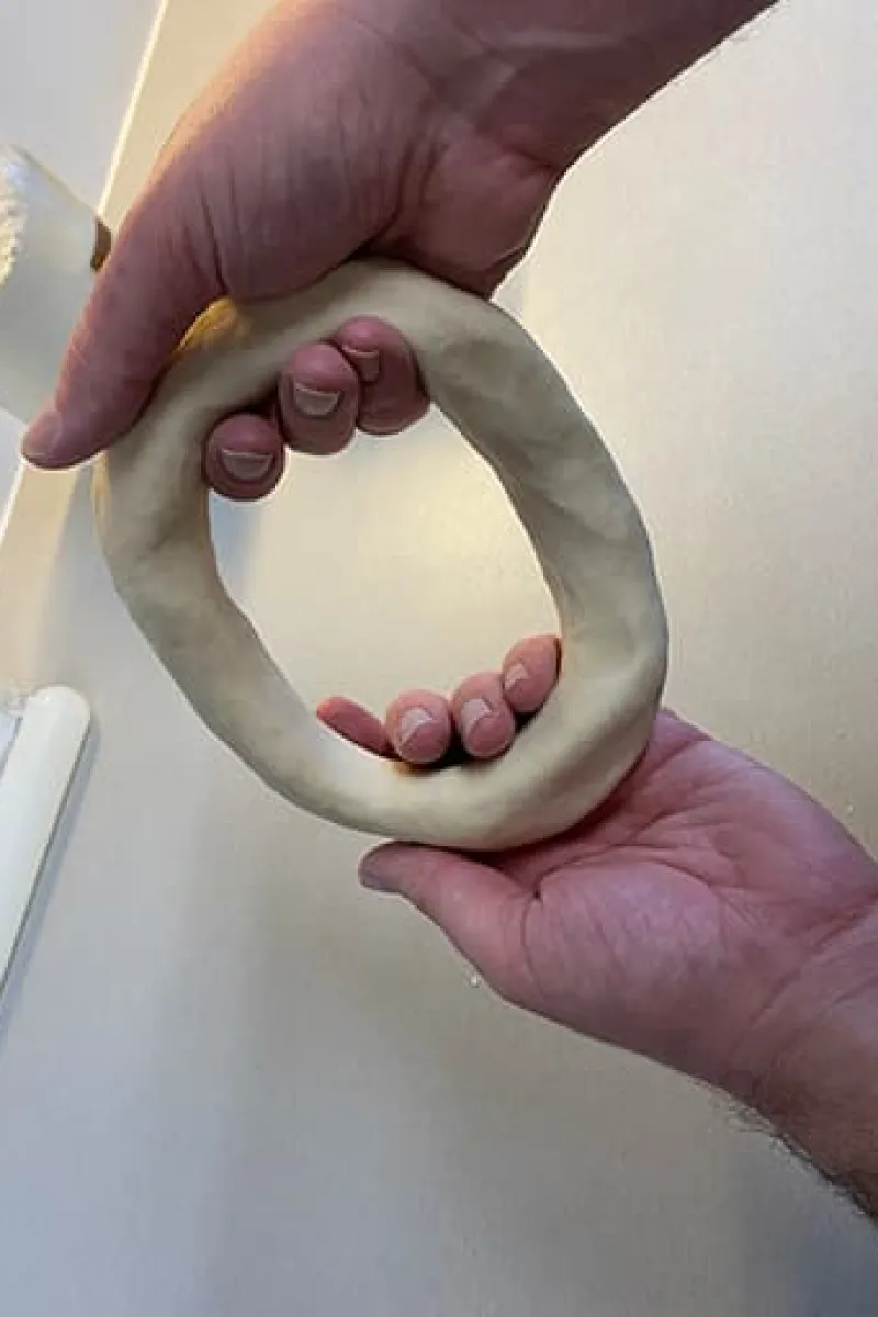 Manipulating the gyoza dough