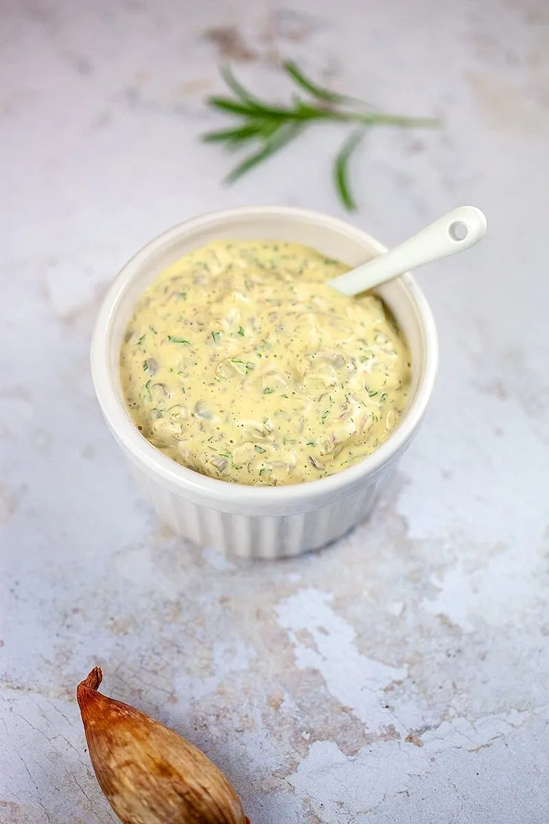 Homemade remoulade sauce