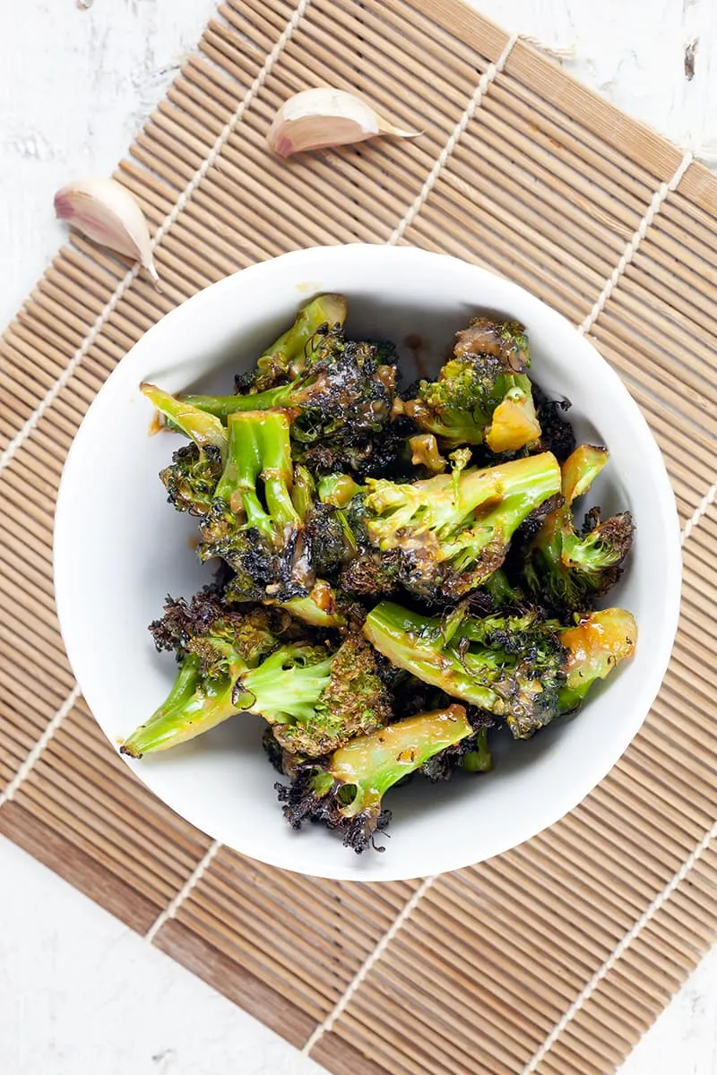 Miso roasted broccoli
