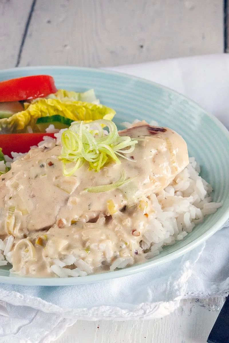 Chicken with Boursin sauce