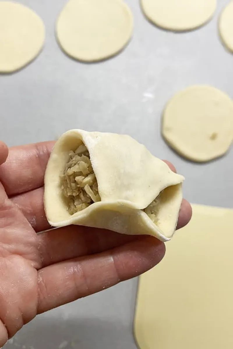 Making pierogi - step 2
