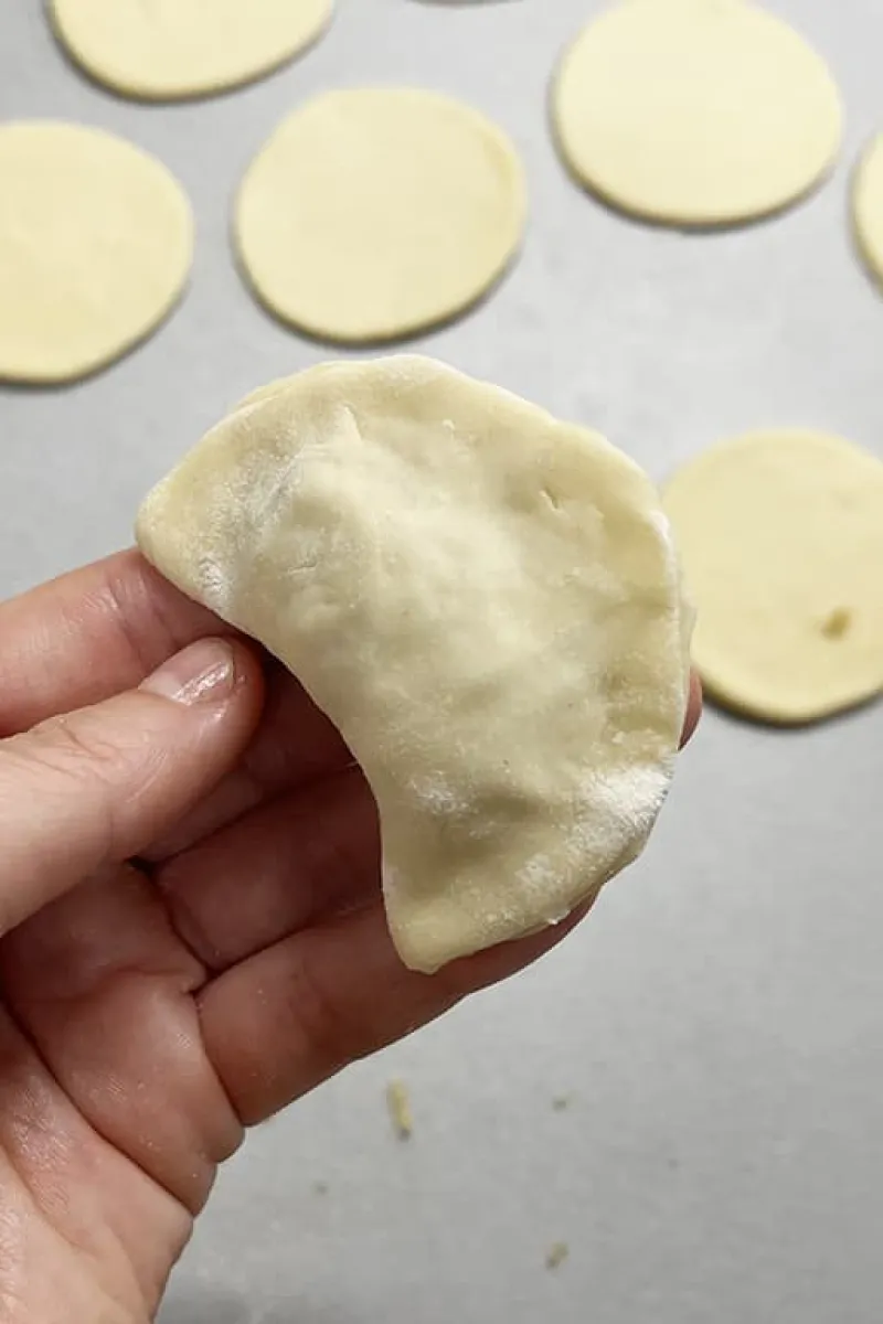 Making pierogi - step 4