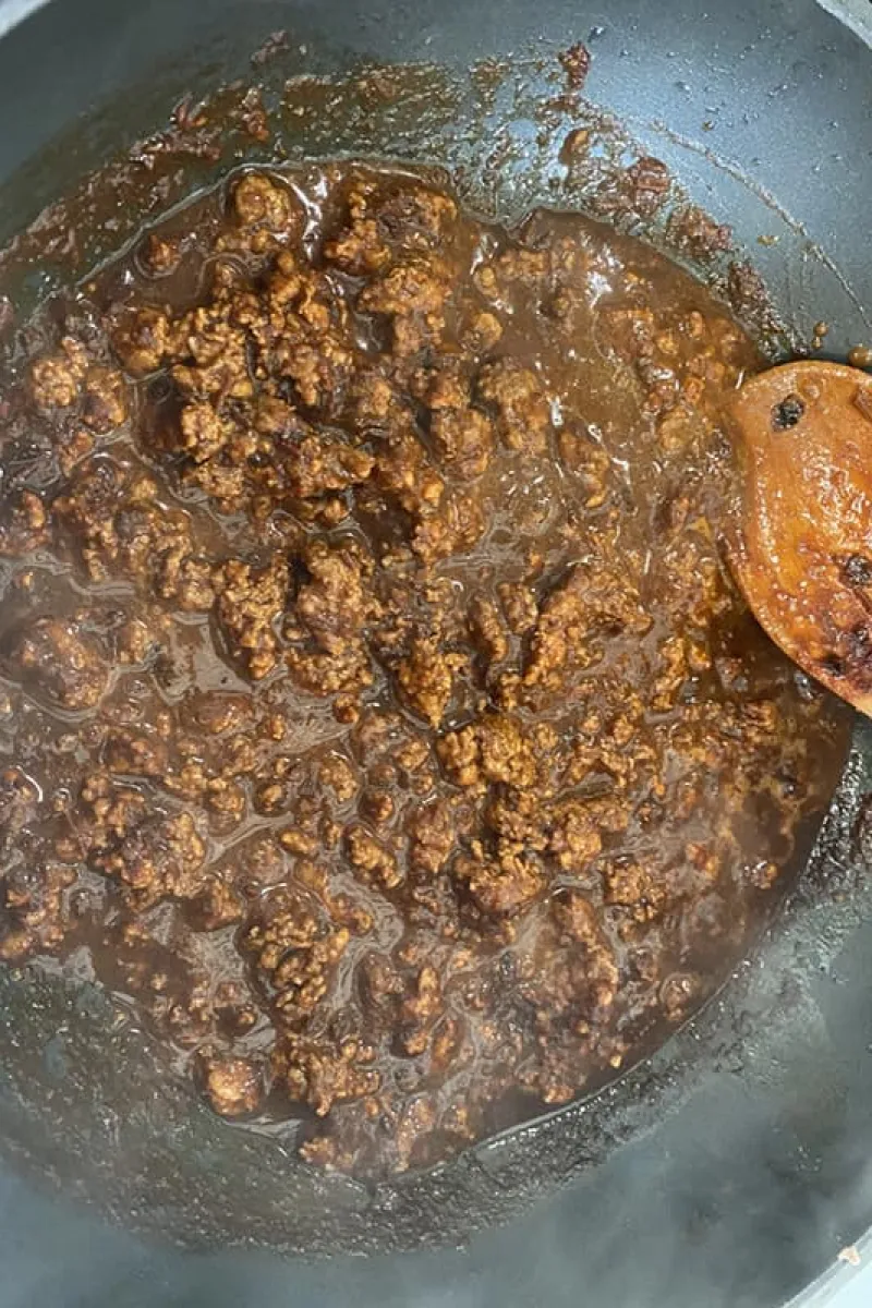 Making tamales - step 1