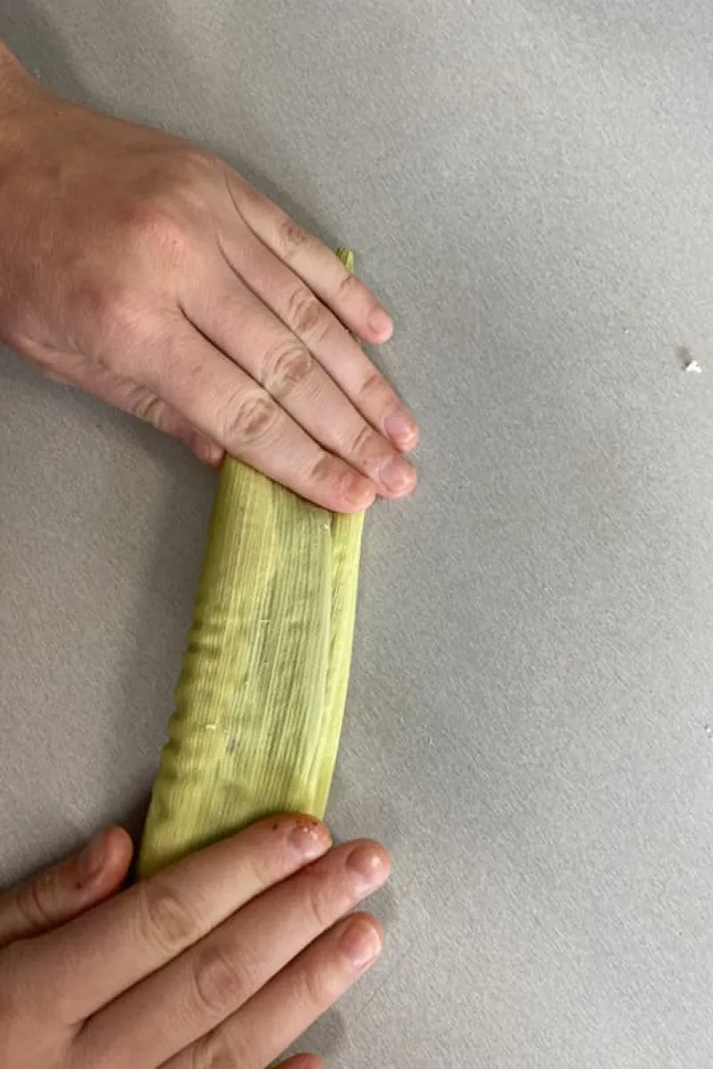 Making tamales - step 5
