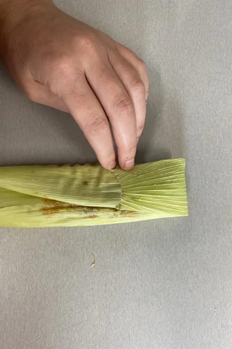 Making tamales - step 6
