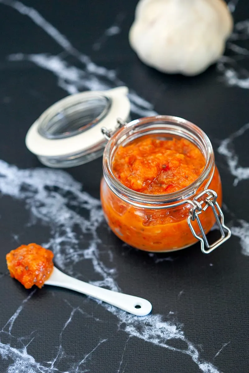 Ajvar (red pepper and aubergine sauce)