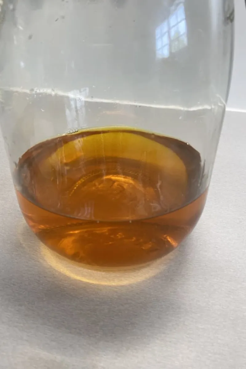 Arancello after sieving