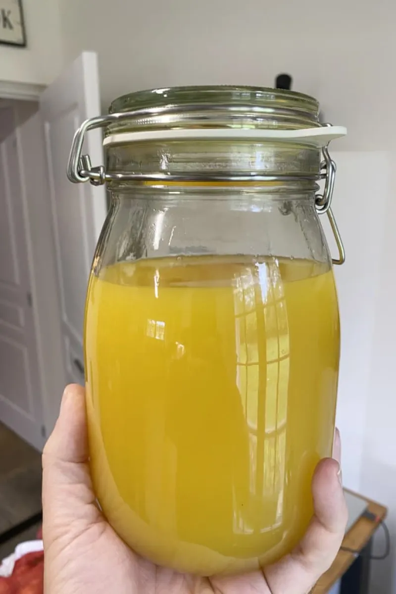 Arancello colour after 3 weeks