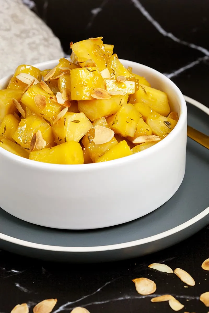 Caramelised parsnips