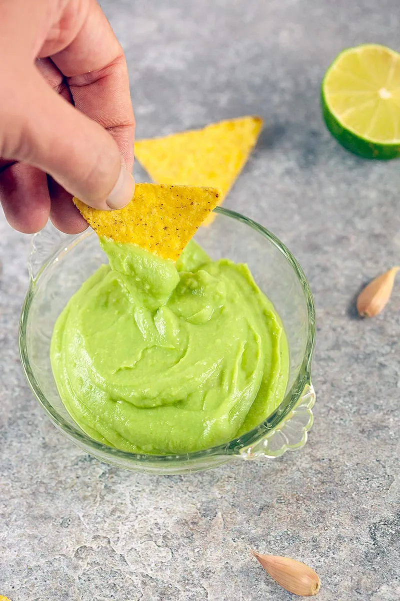 Creamy avocado dip
