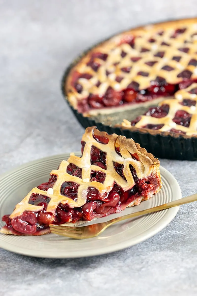 Dutch cherry pie - kersenvlaai
