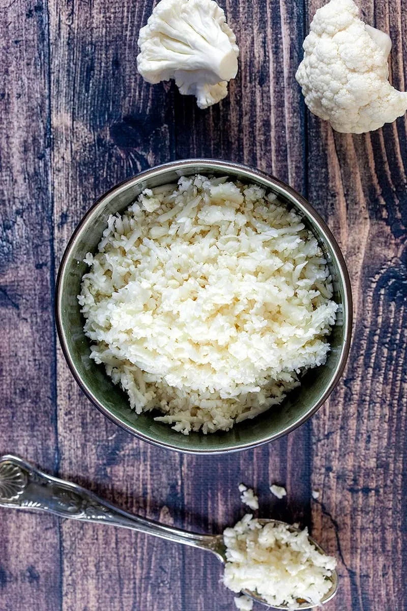 Homemade cauliflower rice