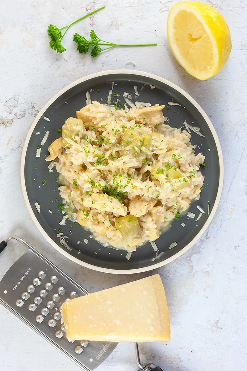 Lemon and chicken risotto