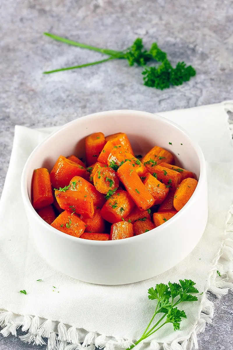 Oven roasted carrots