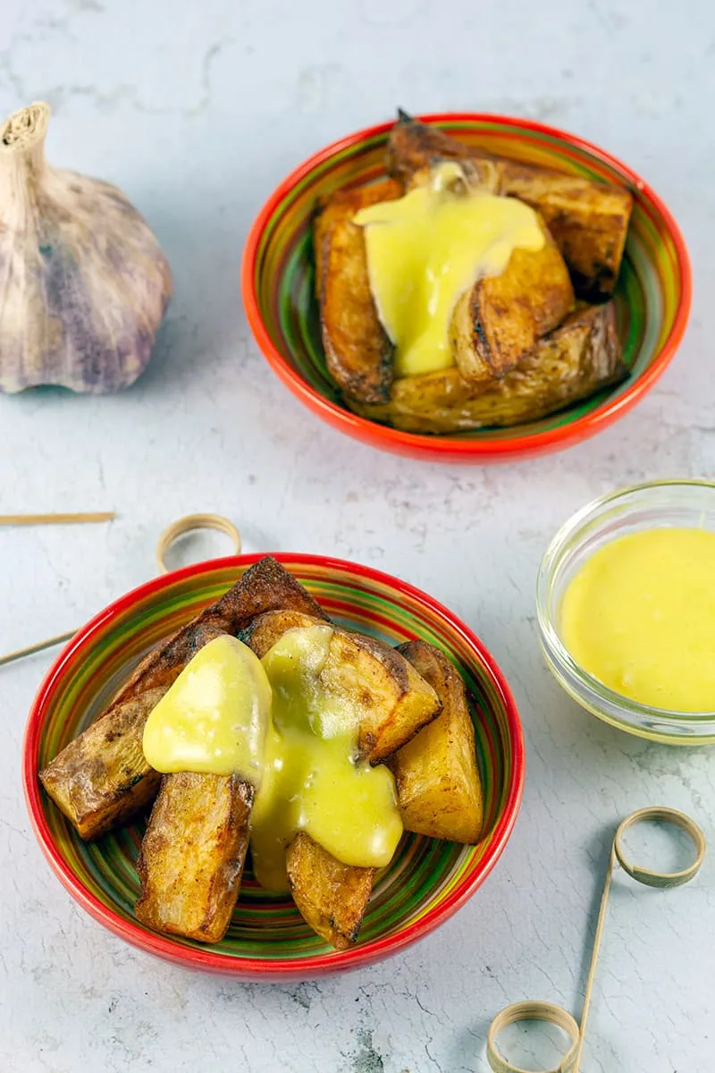 Patatas bravas with aioli