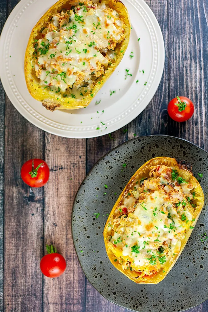 Spaghetti squash with chicken