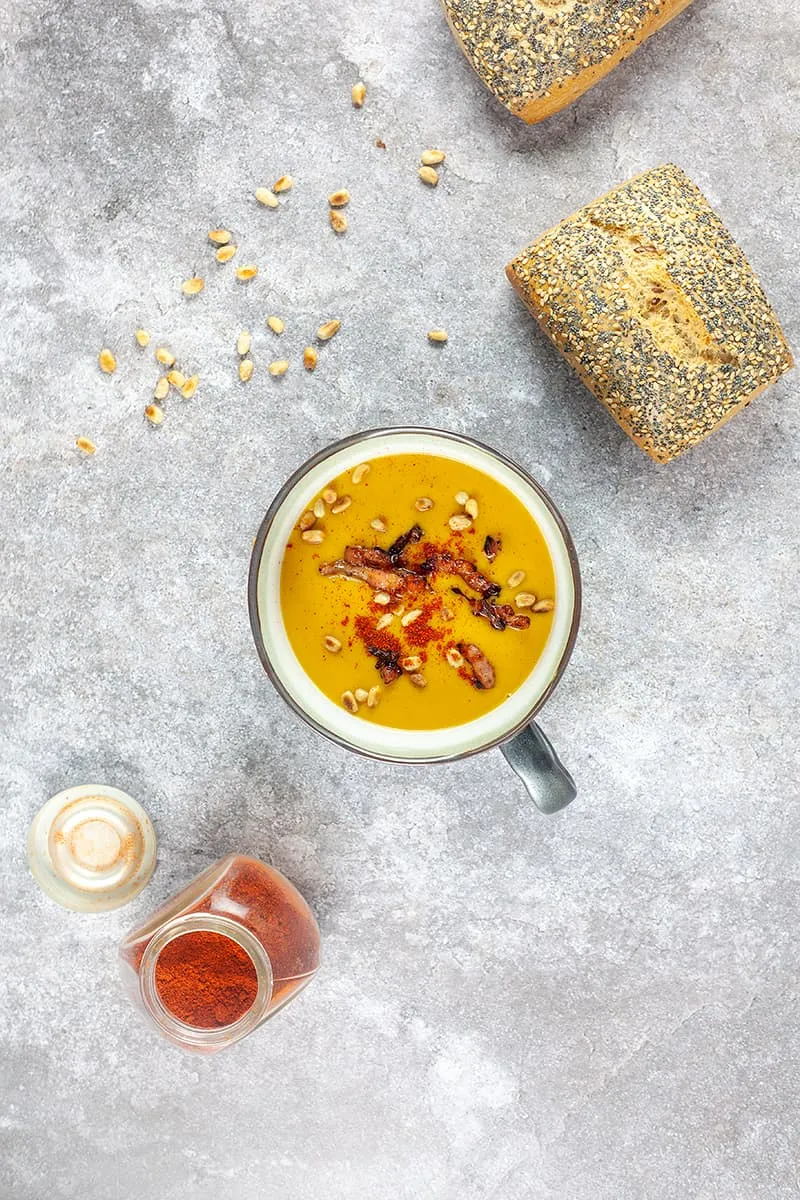 Sweet potato and coconut milk soup