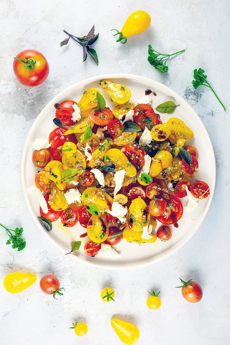 Tomato and mozzarella salad