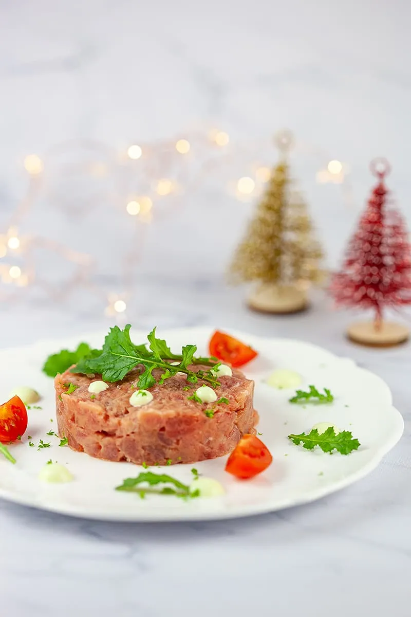 Tuna tartare with wasabi