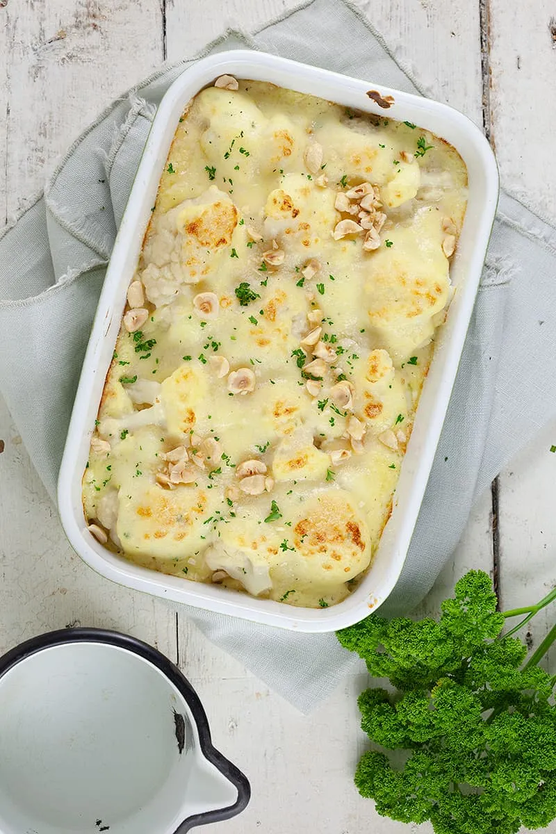 Cauliflower gratin with mornay sauce