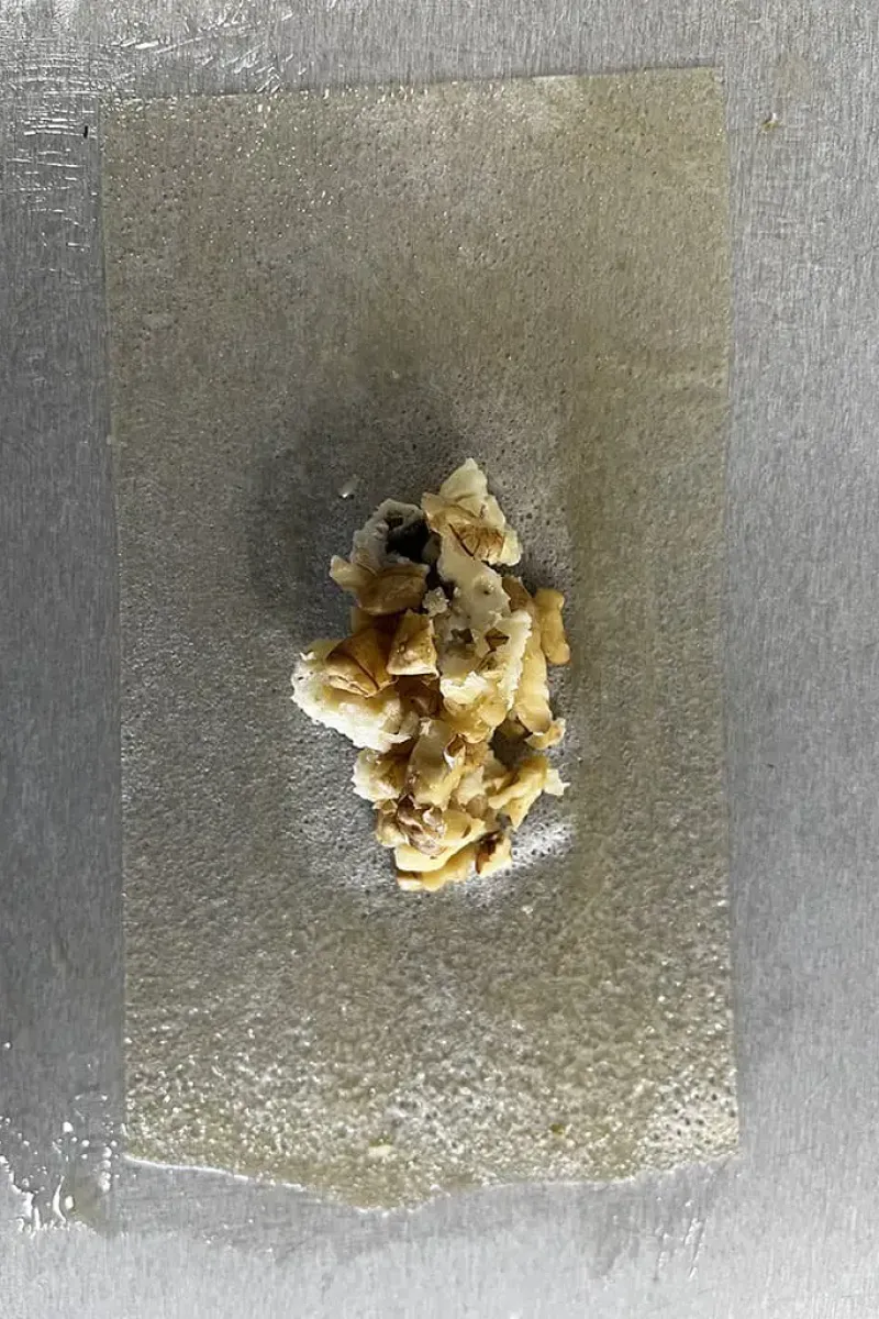 Cheese and walnut filo pastry sweets step 1 of 4