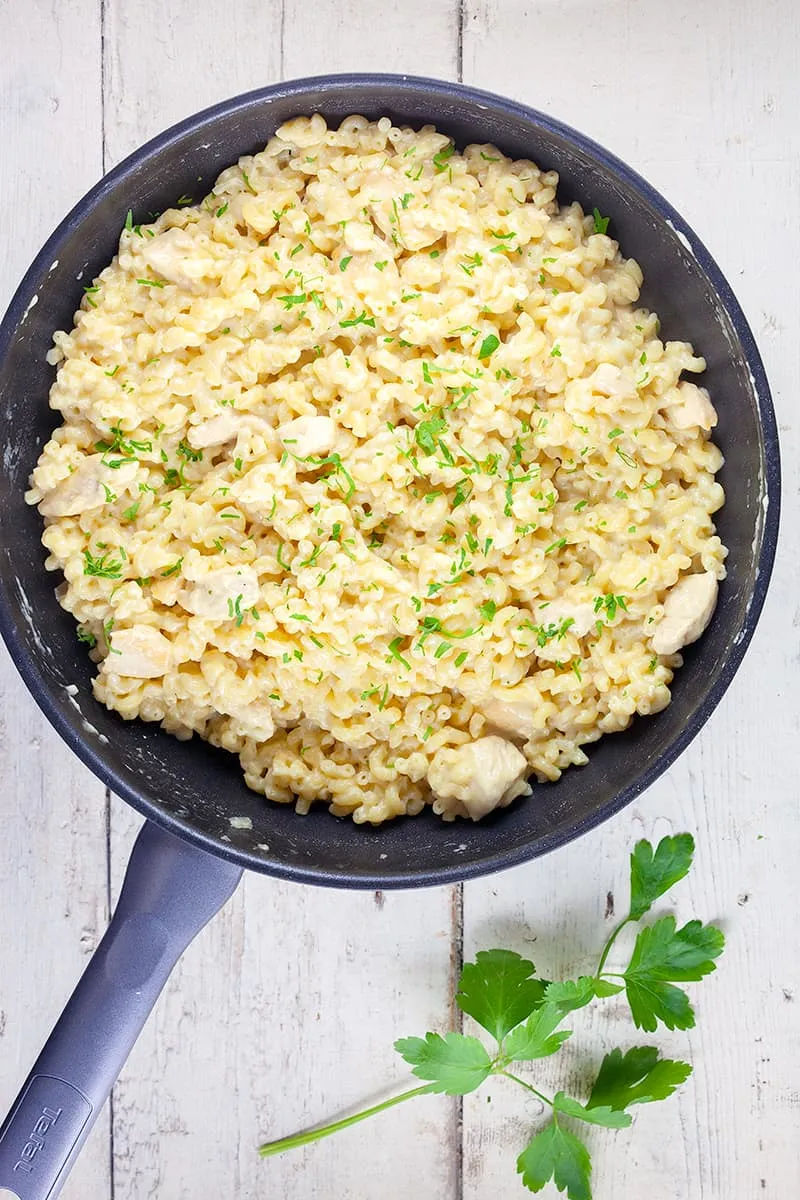 Chicken macaroni cheese