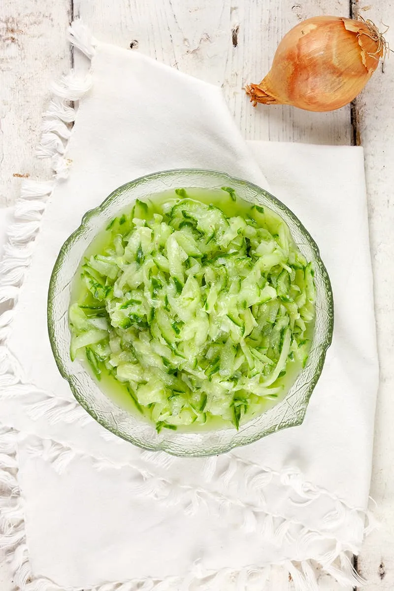 Retro 70s cucumber salad