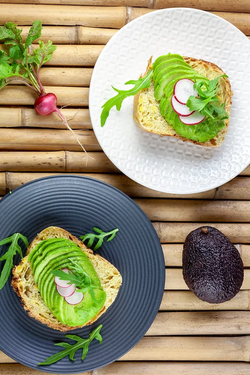 Smashed avocado on toast