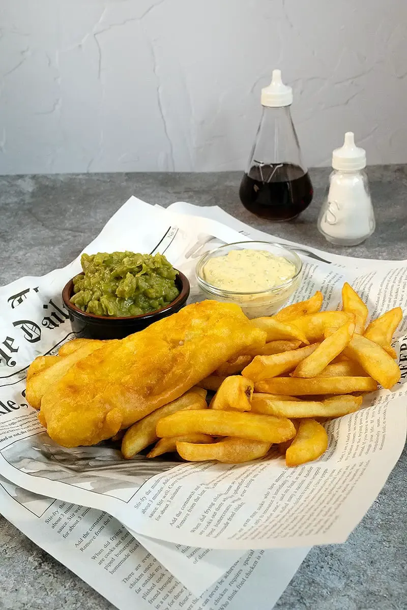 Homemade fish and chips
