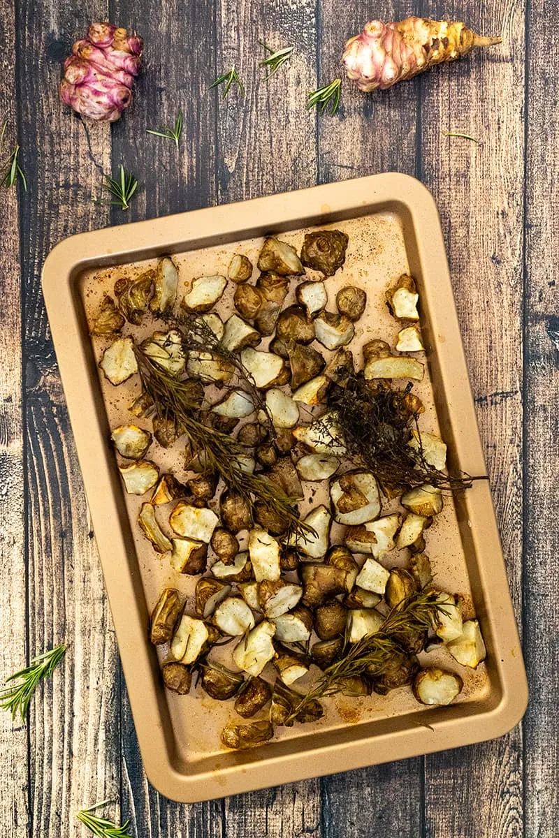 Roast Jerusalem artichokes
