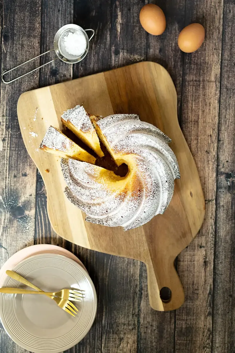 Homemade bundt cake