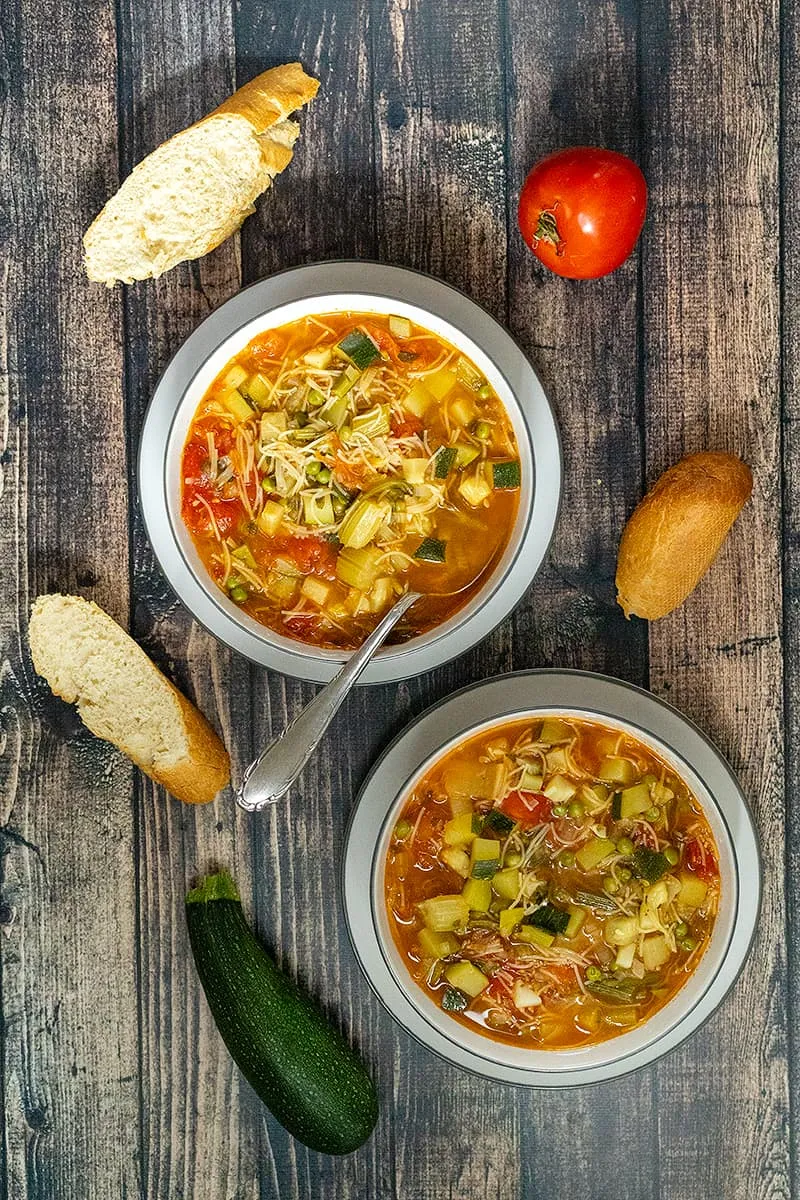 Tomato and vegetable soup