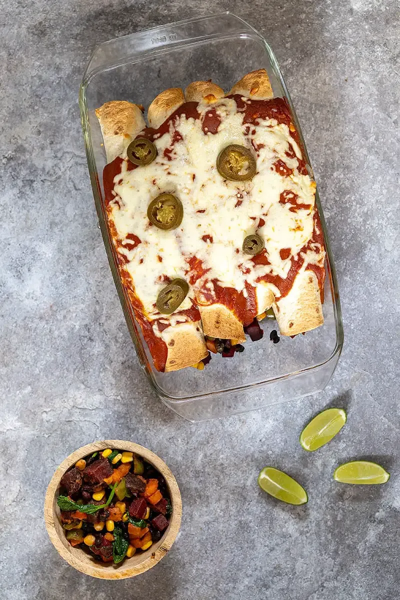 Vegetarian enchiladas