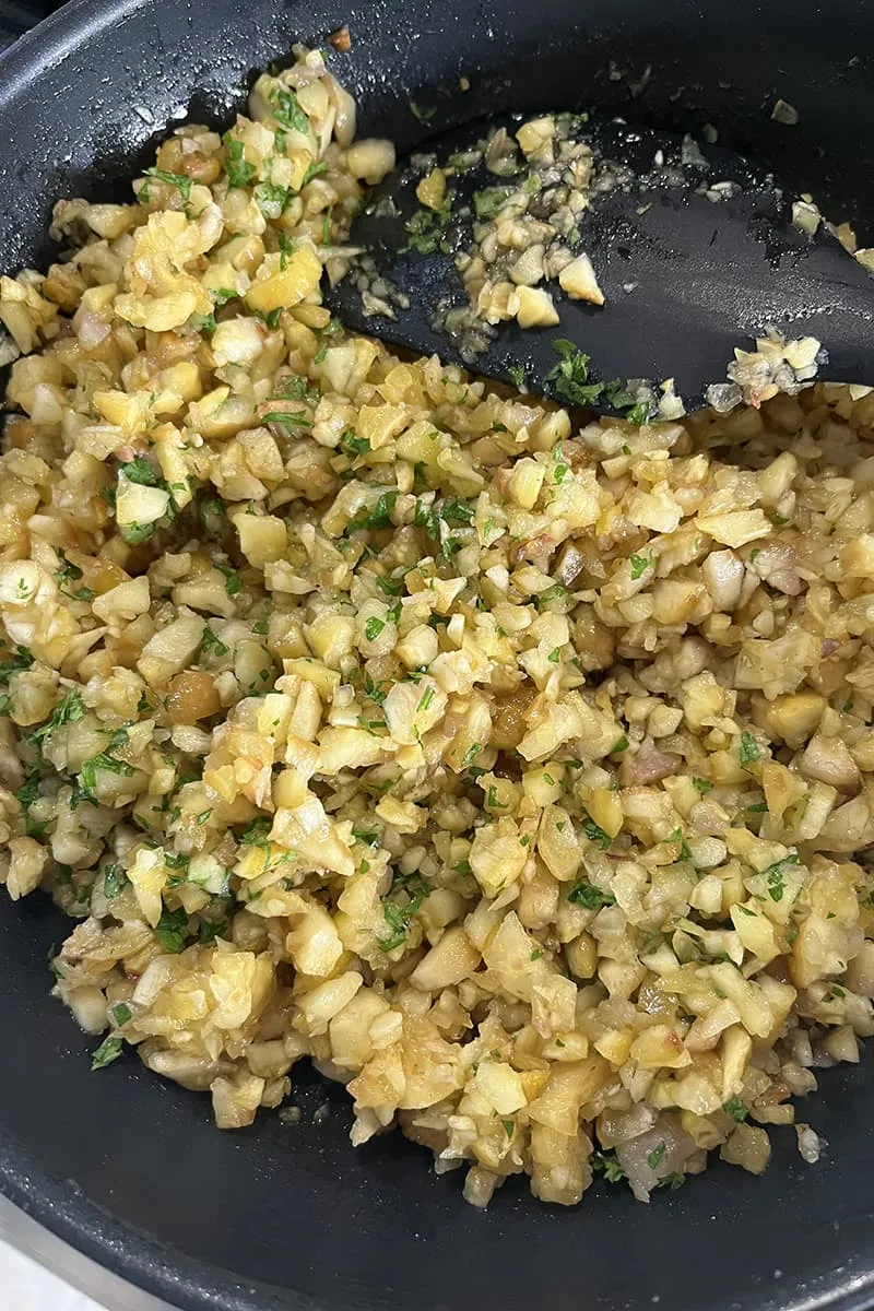 Chestnut croquettes - step 1