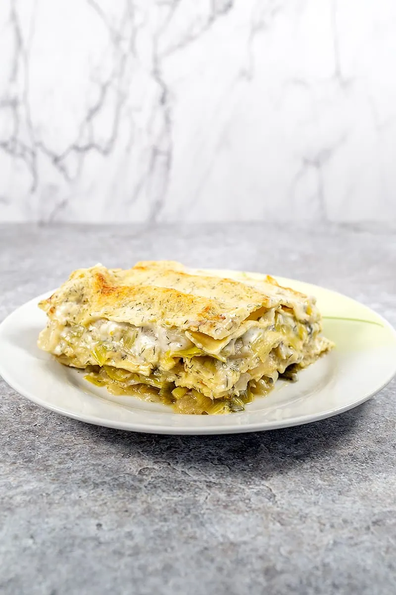 Fennel and Leek Lasagne – a creamy vegetarian lasagne