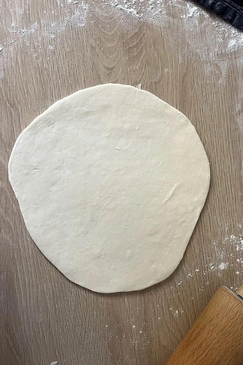 Homemade flour tortillas preparation - step 1