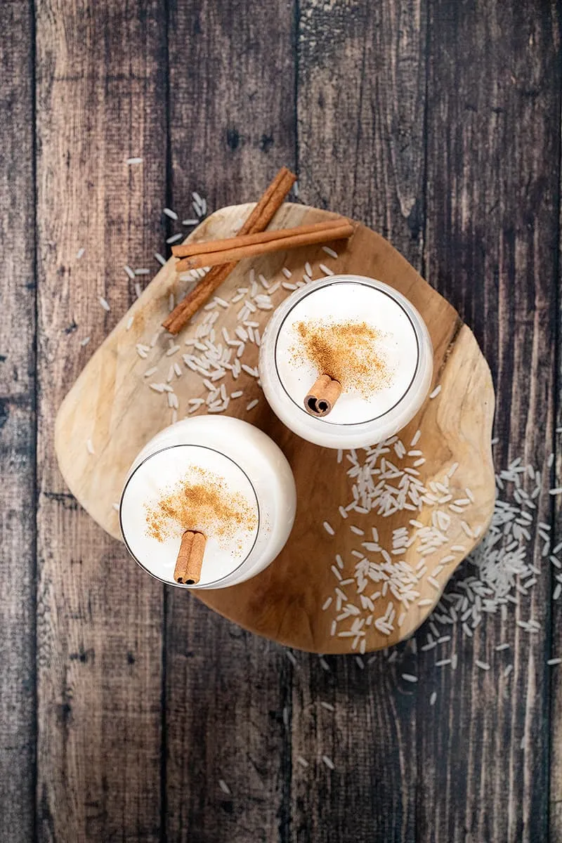 Horchata de arroz - Mexican rice milk with cinnamon
