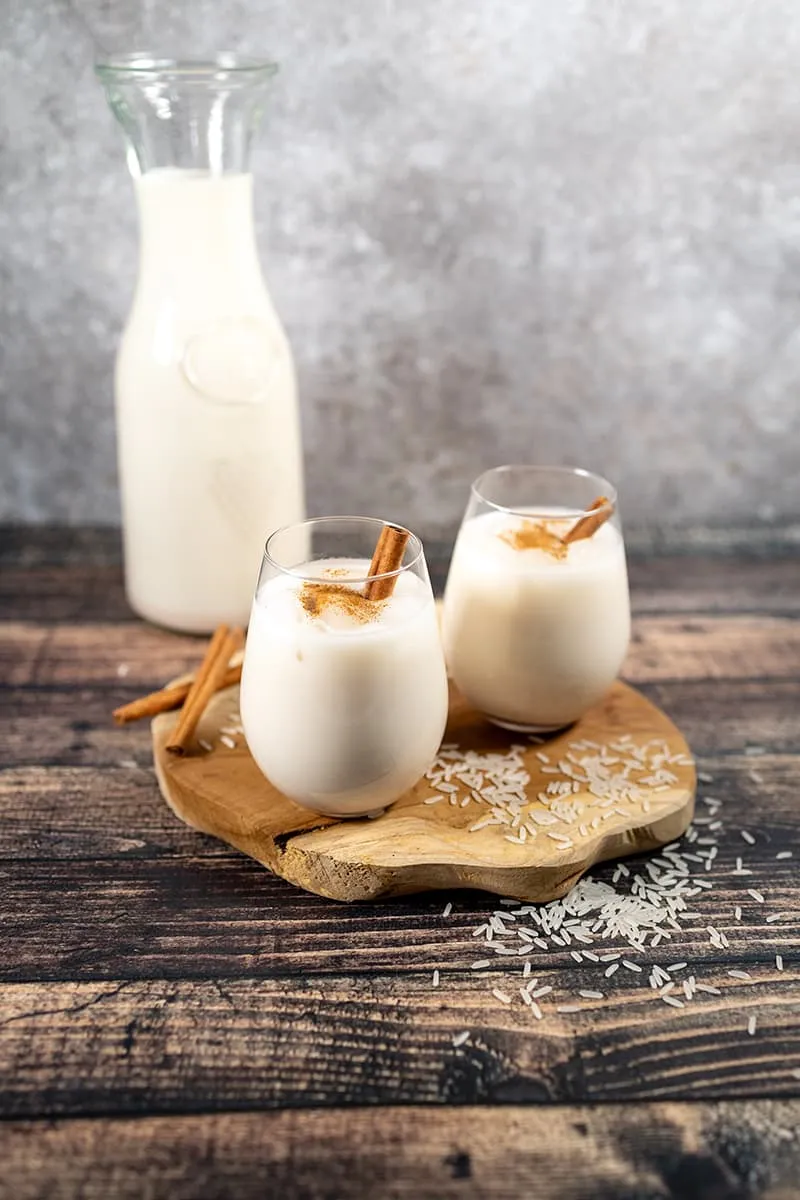 Mexican rice drink with cinnamon