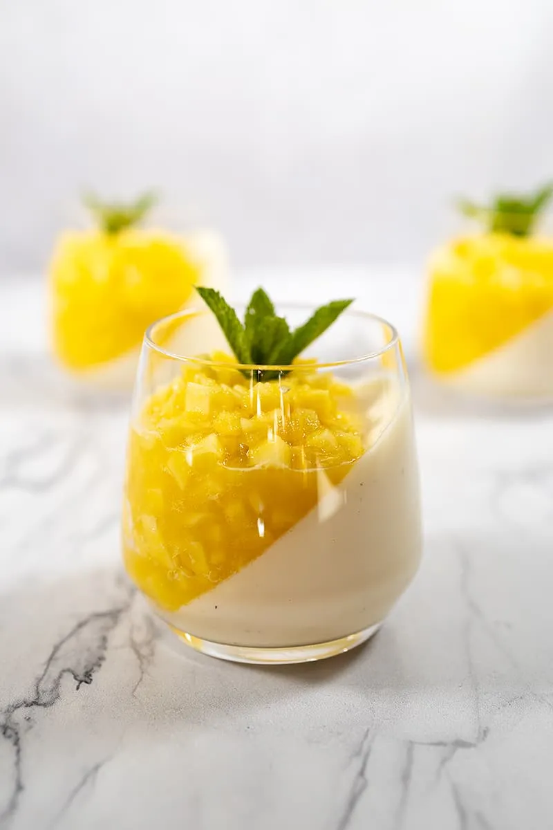 Mango panna cotta – creamy and soft