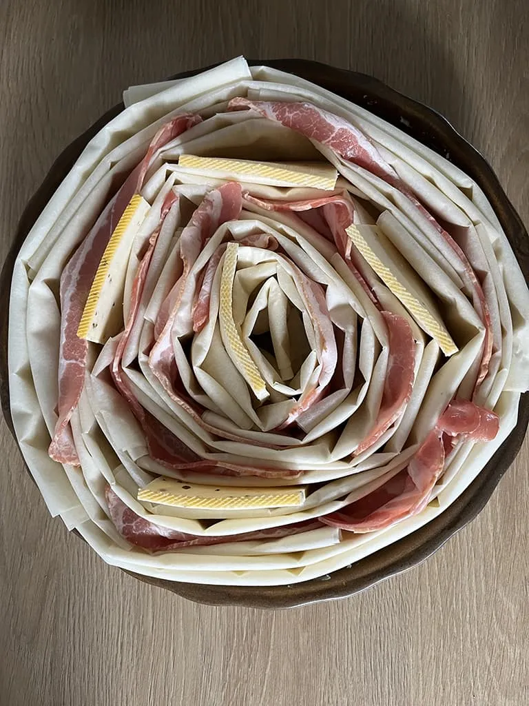 Raclette quiche - with extra crispy layers