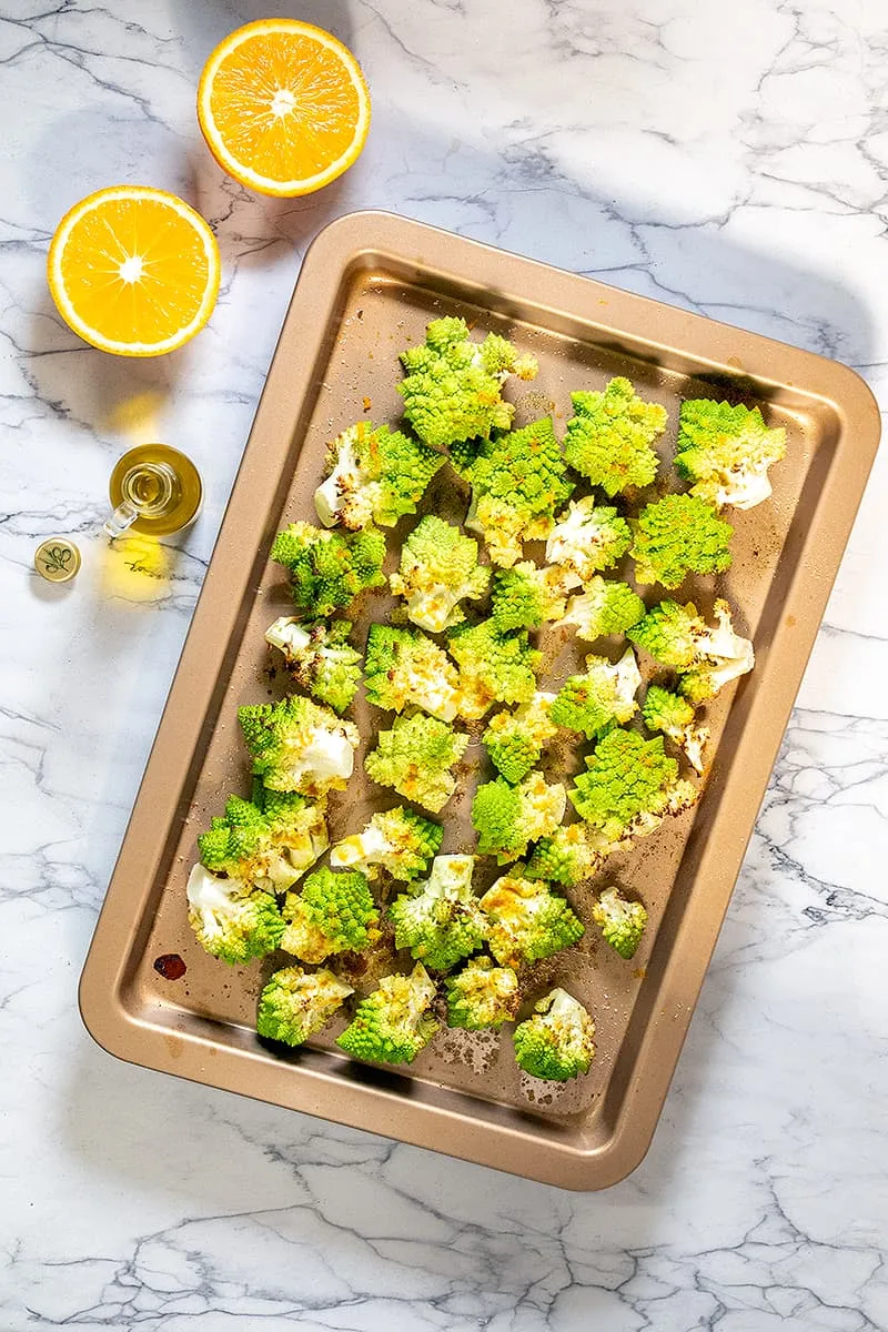 Roasted Romanesco - with a hint of orange