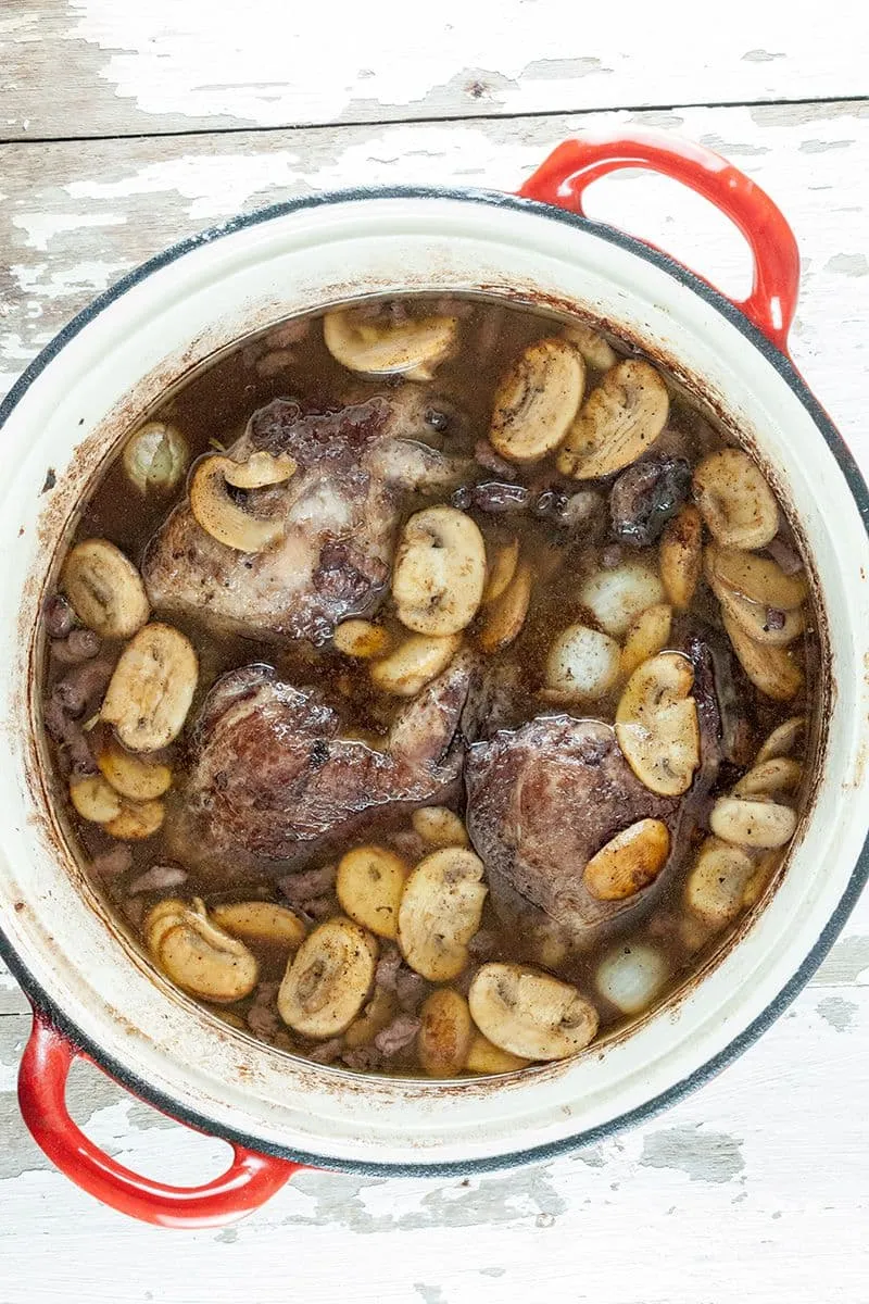 Classic coq au vin
