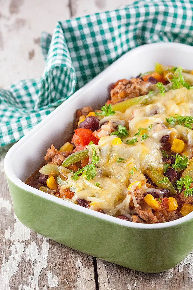 Kidney beans and corn casserole