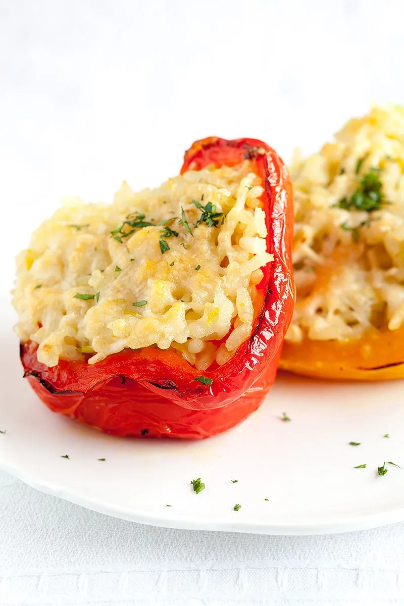 Risotto stuffed peppers